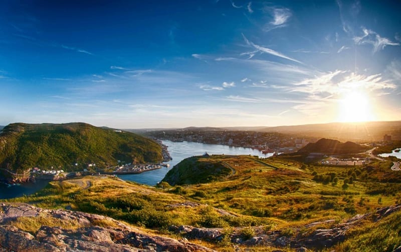 St. John's harbour and Signal Hill panorama, Newfoundland and Labrador